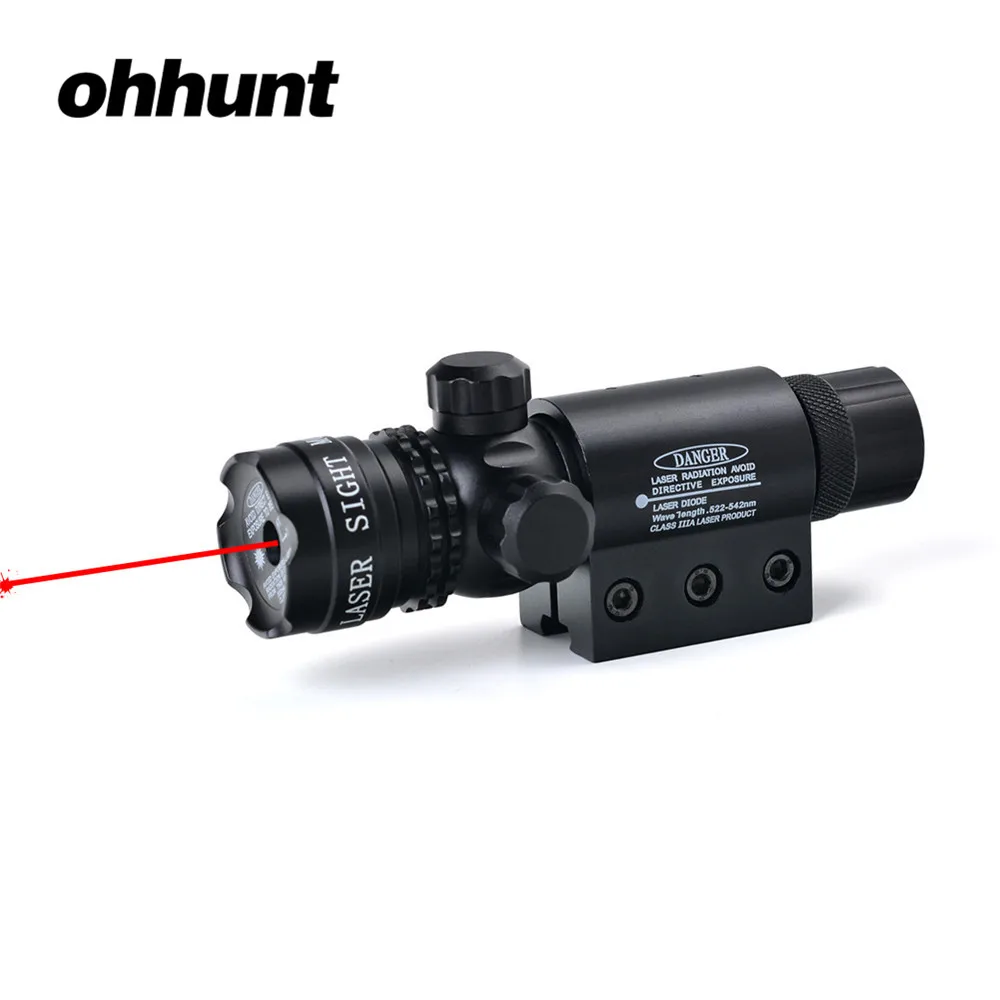 Тактический прицел ohhunt для стрельбы Красный лазерный винтовки кронштейн с
