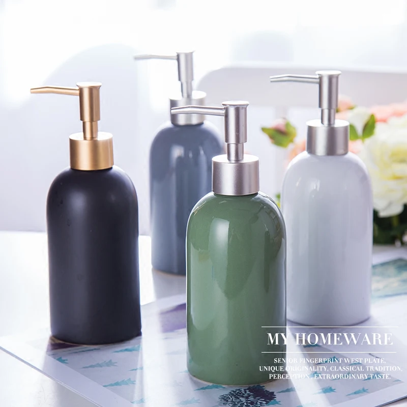 

WOURMTH Bathroom accessories Ceramic bathroom White Emulsion bottle