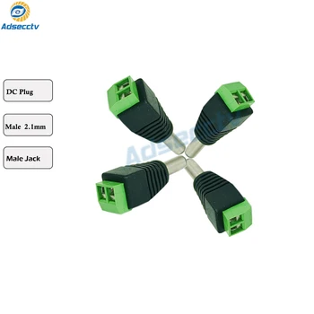 

BNC Connector 2.1 x 5.5mm DC Power Male Jack Connector for CCTV camera Use 20pcs/lot