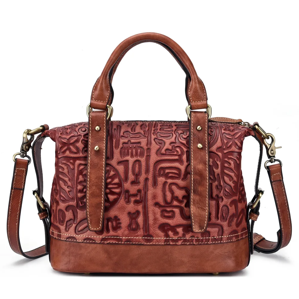 

Women Casual Tote Bag Female Handbag Designer Shoulder Message Bag for Women Tote Ladies Vintage Genuine Leather Crossbody Bag