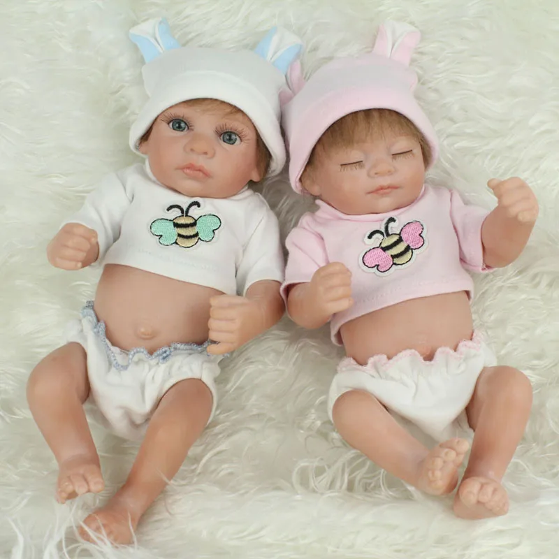 Poupees Jumeaux En Silicone Pour Bebe Precieux A Collectionner Garcon Et Fille Pour Jumeaux Cadeaux De Noel Et Du Nouvel An Aliexpress
