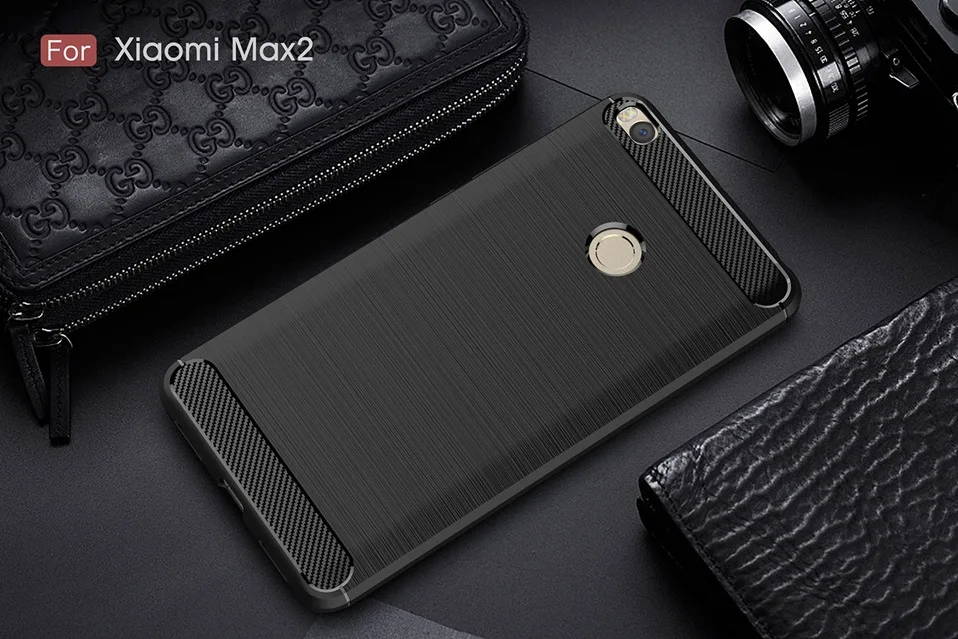 Reaoom for Xiaomi Mi Max 2 Phone Case Carbon Fiber Back Cover for Xiaomi Max 2 Mi Max2 Fashion Slim Soft TPU Protection Shell (10)