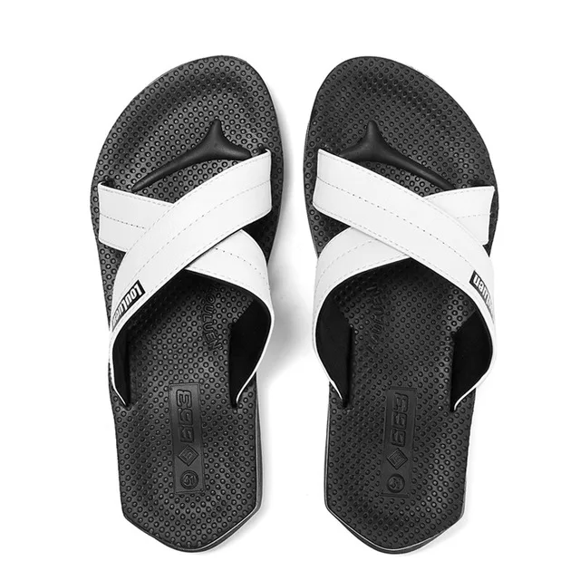 Г. Летняя новая мужская сетчатая обувь дышащие уличные повседневные пляжные шлепанцы обувь на плоской подошве удобная обувь из PU искусственной кожи - Цвет: white