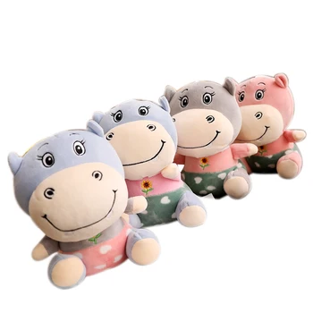 

20cm Kawaii Hippo Plush Toy Soft Hippopotamus Stuffed Cartoon Animal Doll Car Bedroom Decoration Pendant Doll Kids Birthday Gift