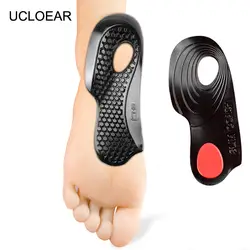 UCLOEAR Силиконовые вставки выше стопы Pad u-образный половина Размеры обувь стельки для обуви по уходу за ногами подошвенный фасциит боли