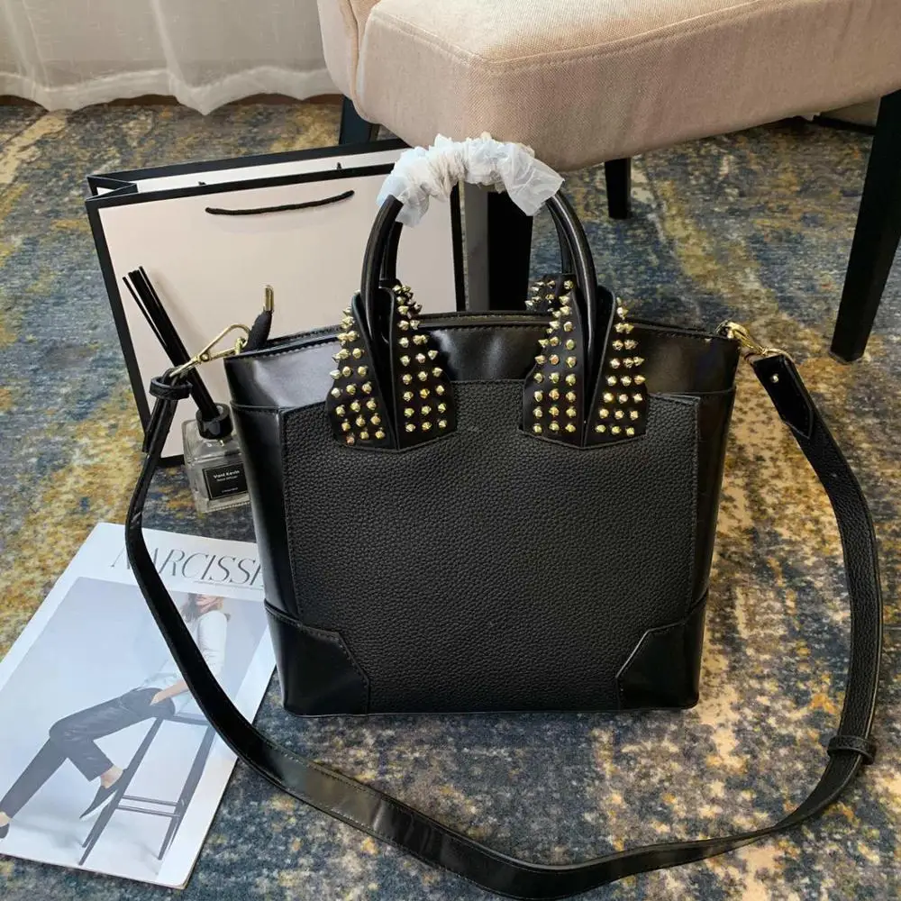 

Real leather handbag high-end holiday shopping bag composite bag emale mirror hot luxury luxe Large-capacity storage bags