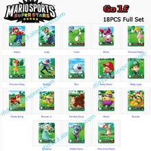 NFC печатная карта для Mario Sports Superstars Mario Golf 18 шт полный комплект