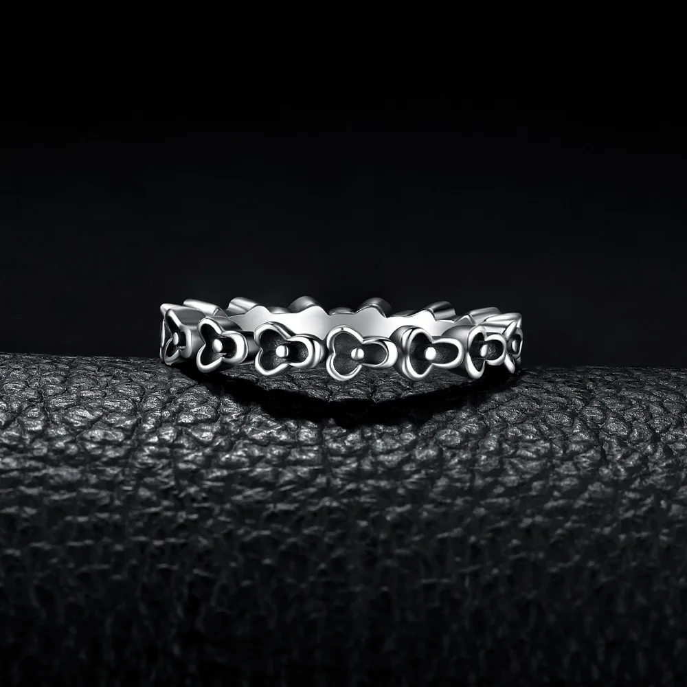 JewelryPalace Vintage 925 Sterling Silver Flower Stackable Ring Beautiful Gifts For Mother And Daughter New Hot Sale