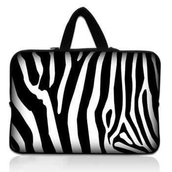 

15'' Zebra Design Laptop Bag Soft Neoprene Notebook Laptop Liner Sleeve Case Cover For Sony Acer Asus HP For Toshiba 15.4 15.6 #