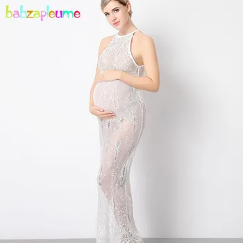 

Maternity Photography Long Dress Elegant Plus Size Pregnancy Clothes For Mother Photo Shoots Pregnant Women Clothing BC1699-1