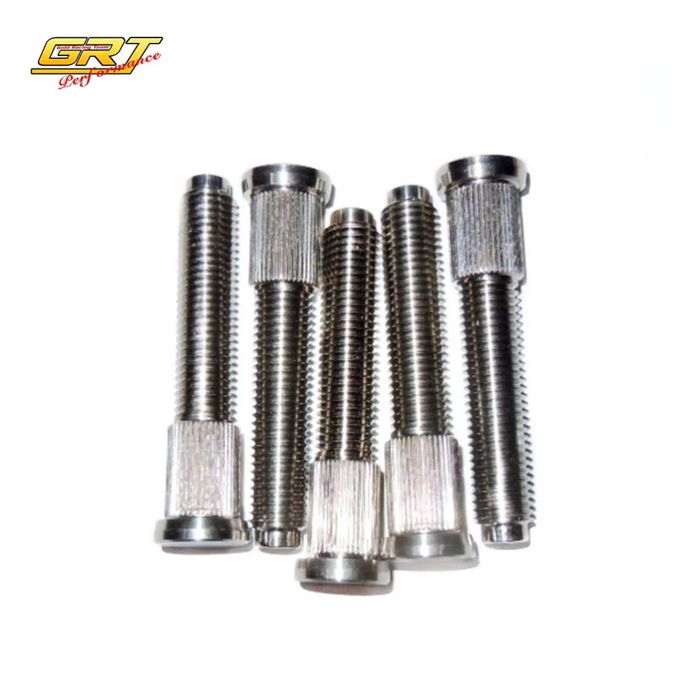 GRT One Set 5 PCS Extended Titanium Alloy Racing Wheel Lug Stud M12X1