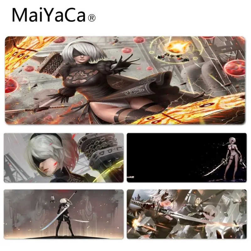 

MaiYaCa Non Slip PC NieR Automata Large Lockedge Mouse pad PC Computer mat Professional Mouse pad Custom