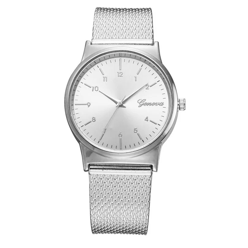 Temperament Fashion Mesh Belt Ladies and Men's Gift Quartz Watch Women Watches Stainless Steel Bands #4a2 (10)