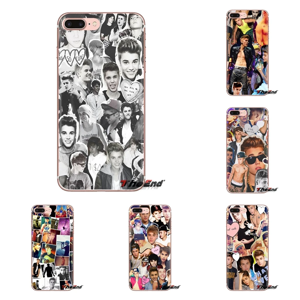 Transparent Soft Cases Covers Justin Bieber Collageed For Xiaomi Redmi 4A S2 Note 3 3S 4 4X 5 Plus 6 7 6A Pro Pocophone F1 |