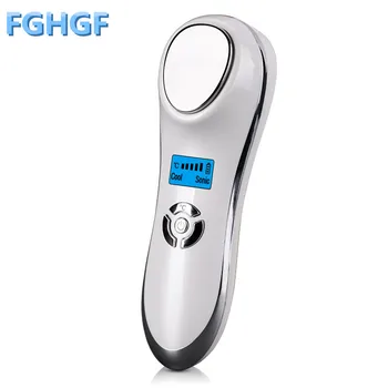 

2019 Hot Sale Hot Cold Sonic Vibrating Ultrasonic Beauty Massagaer Face Skin Lifting Tightening Massager Beauty Machine