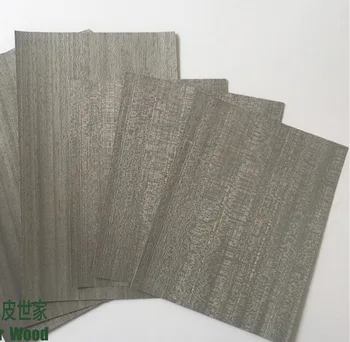 

5Pieces/Lot 17x28mm Thickness:0.5mm Special Racket Wood Chip Gray Stained Veneer