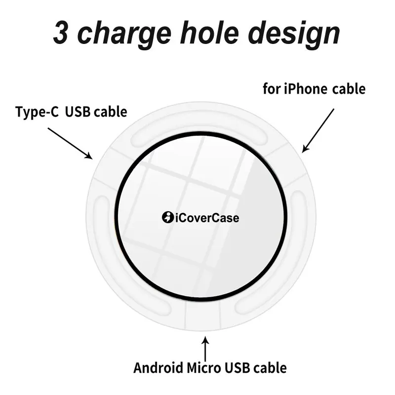 Беспроводное зарядное устройство для Xiaomi mi A2 Lite Red mi 6 6A S2 5 plus Note 6 5 Pro портативная универсальная зарядная подставка для телефона Qi чехол-приемник