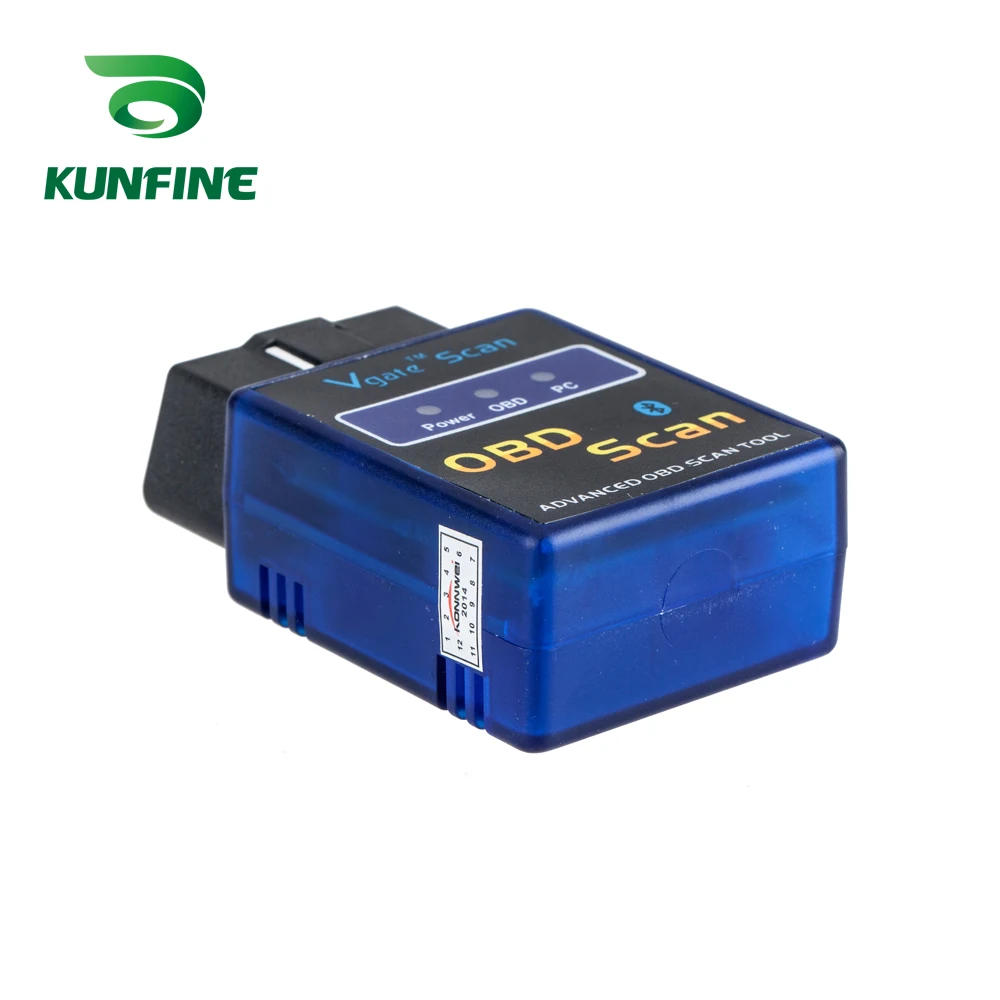 KUNFINE OBD II Vgate Scan ELM327 Bluetooth Автомобильный детектор ELM 327 Диагностический Инструмент OBD OBD2 сканер автоматический адаптер диагностический инструмент