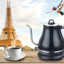 Ручная стирка кофейник с длинным носиком Электрический чайник 304 нержавеющая сталь Домашняя Плита Чайник 1.2L Паровая емкость 220 В 1350 Вт