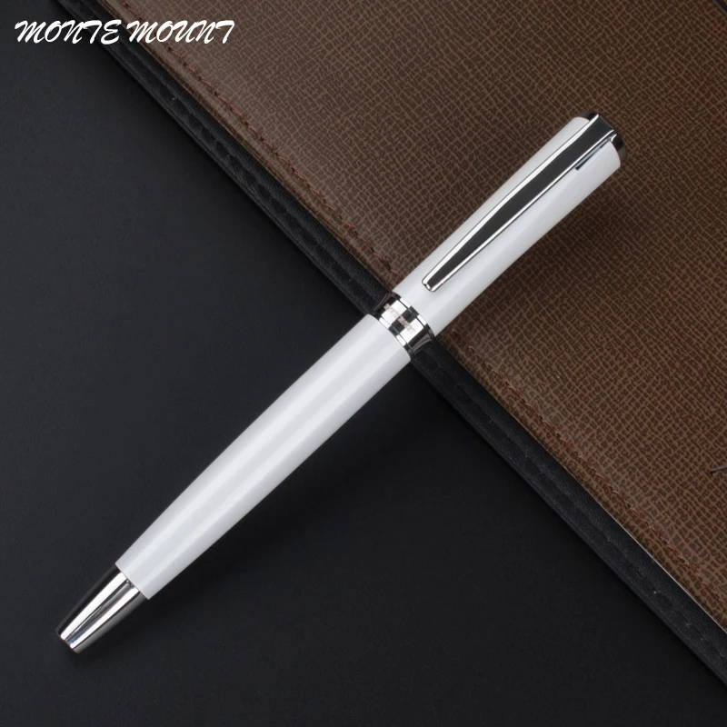 

Full Metal promotional roller ball Pen 0.5mm Medium refill Silver Clip Black/Matte office rollerball Pen Business stationery