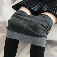 Women Leggings Winter High Waist A181 Imitation Cashmere Fever Fiber Pants Plus Velvet Thick High density