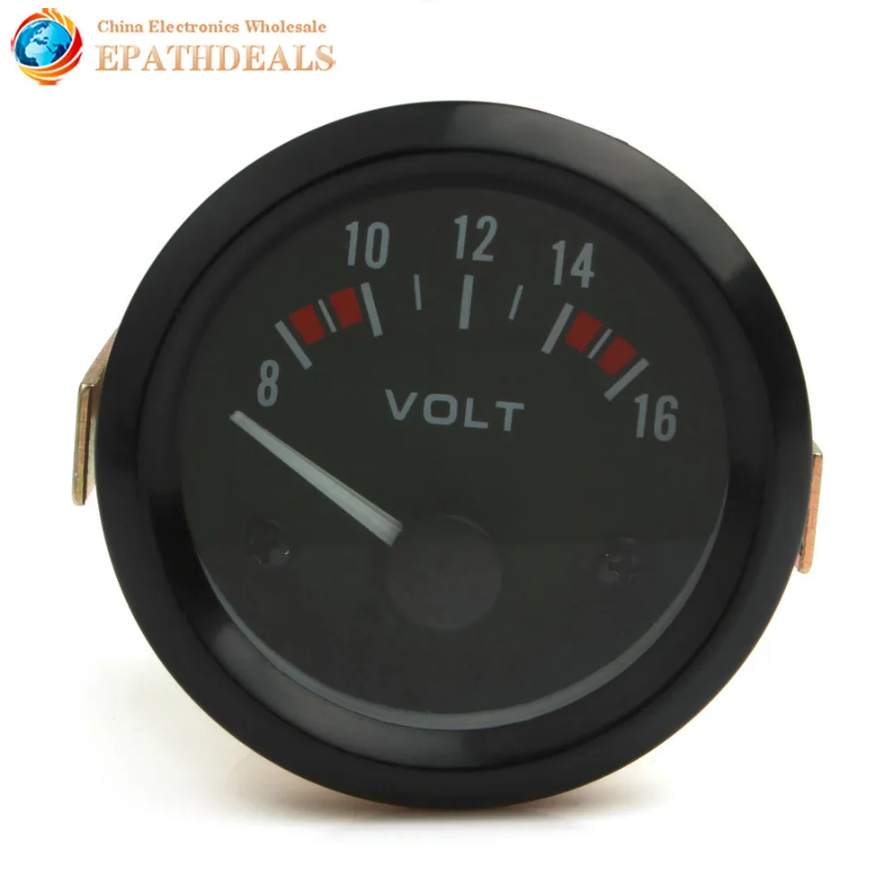 Universal Racing Car Voltmeter 8 16V 2 inch 52mm Volt Gauge Meter Auto