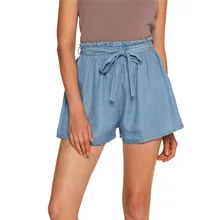 Женские новые стильные модные популярные модные женские пикантные Летние повседневные шорты с высокой талией пляжные шорты с бантом# A