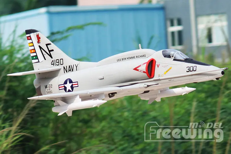 Freewing электрический RC EDF jet A-4E/F SKY HAWK самолет 80 мм вентилятор с электроприводом самолет 6s PNP или комплект+ S Выдвижная модель самолета хобби