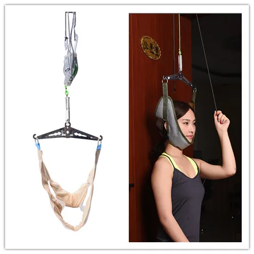

Head Cervical Traction Stretch Gear Braces Neck Pain Relief Protector Back Stretcher Adjustment Chiropractic Strain Correction