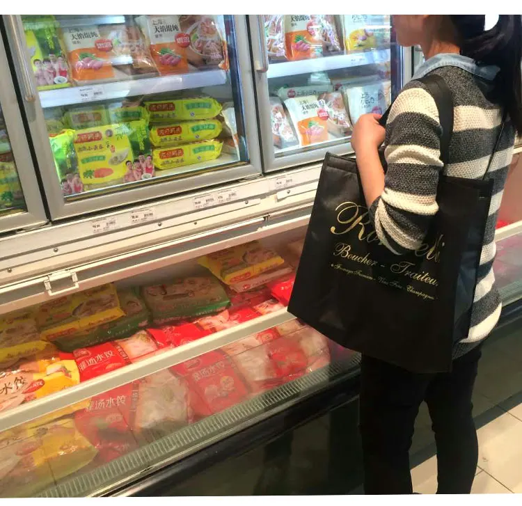 new big capacity cooler bag insulation cool black large insulated shopping tote bag food milk fresh warm carrier ice pack bag