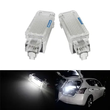 

ANGRONG 2X LED 18 SMD Courtesy Luggage Trunk Boot Footwell Door Light Reading Lamp For Audi A3 A4 S4 A5 A6 Q5 Q7