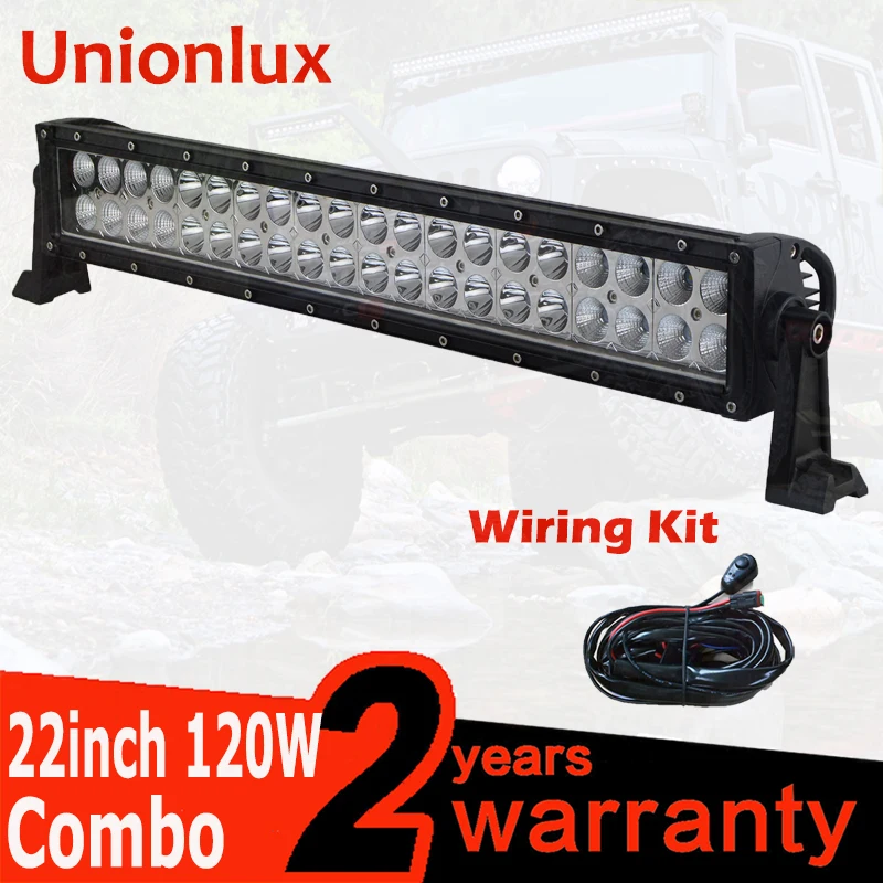 22/" Inch 126W COMBO Offroad LED Work Light Bar ATV SUV Truck Boat 4WD 20//22