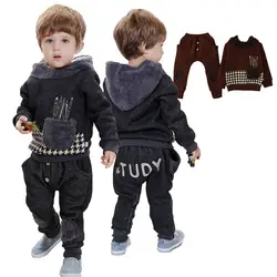 Anlencool/Новая акция, roupas infantil Meninas, бесплатная доставка, зимний комплект одежды высокого качества для малышей, одежда из двух предметов для