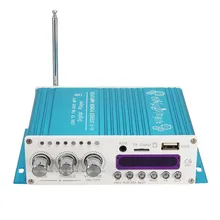 Синий 12 в цифровой мини Bluetooth Hi Fi стерео усилитель звука для автомобиля AMP MP3 плееры для автомобиля домой Авто салонные аксессуары