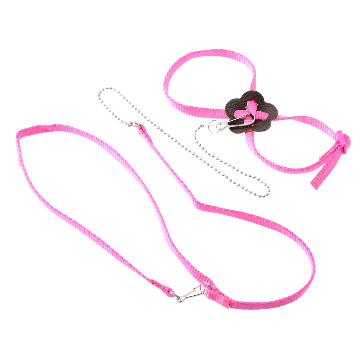 1PC Fiber Anti Bite Flying Band Adjustable Bird Parrot Leash Outdoor Harness Training Rope Random Color 0.8x120cm