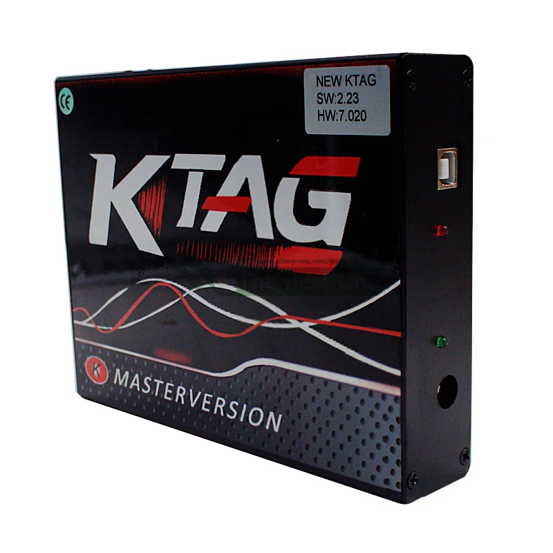 (PL/ES/RU Ship) Online EU Red KTAG V7.020 Master V2.23 No Token Limit 4 LED K-Tag 7.020 7020 ECU Programmer Car Truck Tractor Tuning Tool