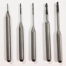 10 шт. Roland зубные cad-cam циркония Endmill карбида бора, 0.6 мм, 1.0 мм, 2.0 мм, зубные лаборатории циркония фрезерные инструменты для воска, pmma