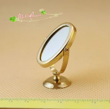 

Mini dollhouse Mini Makeup Mirror Dresser Accessories Mirror Model
