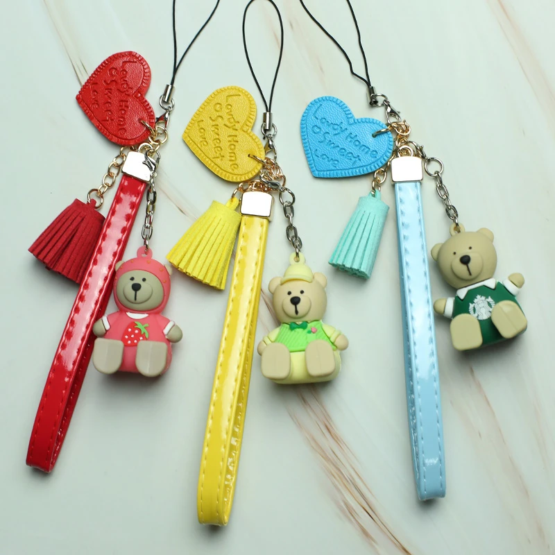 

Cute Wrist PU Strap Hand Lanyard For Phone iPhone Samsung Camera GoPro USB Flash Drives Keys ID Card keycord keychain