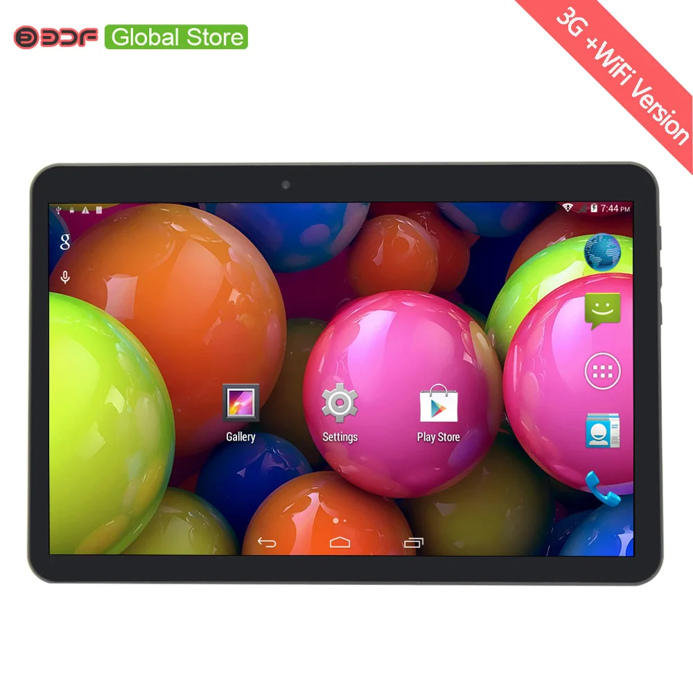 10 Inch Android OS 3G Sim Card Cell Phone Call Tablet Pc 1GB+16GB Dual Camera Dual SIM Card Slot Dual Core Pink Free Cover Case