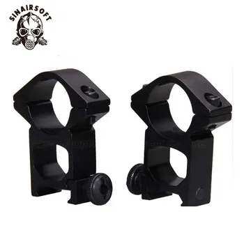 

2pcs/lot 20mm Weaver Rail 25.4mm Scope Ring High Mounts Black Free Shipping