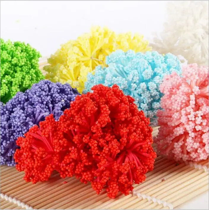 144 PCS mini foam flower stamen, hand decorated flower accessories