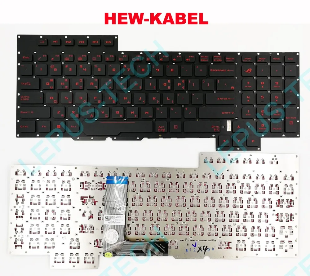 Клавиатура для ASUS GX700 GX700V GX700VO Корейская kr KO US с подсветкой|Клавиатуры замены| |