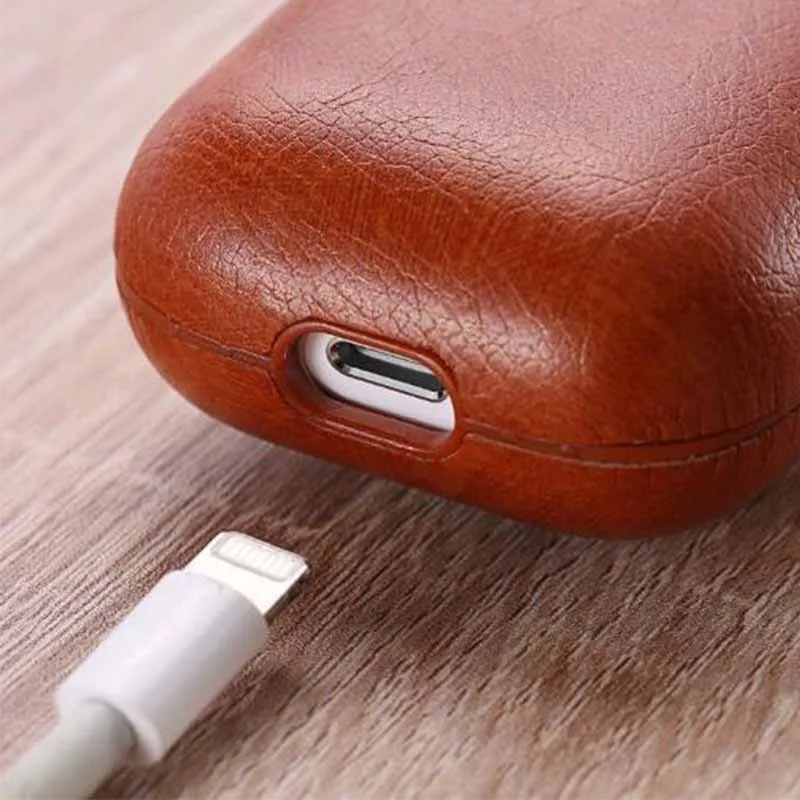 2019 new Original For i12 i9s Airpods apple earPods PU + PC Cover Cases Bluetooth Ear s earbuds Leather Protective Skin