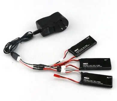 

EBOYU Hubsan H502S H502E X4 RC Quadcopter Parts 3 X Lipo Battery 7.4V 610mAh 15C & Charger