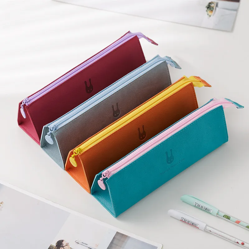 

KOKUYO High Quality PU Pencil Case Pen bag Pencil Pen Holders Stationery Container School Students Pen Sack Stationery Supplies
