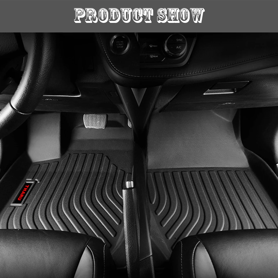 Atreus 1 комплект TPE автомобильный напольный коврик для Volkswagen Tharu Противоскользящий водонепроницаемый ковер стильный значок лайнер аксессуары