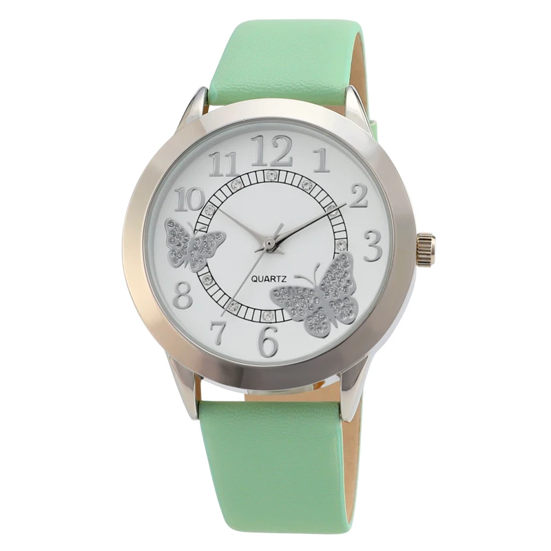 new authentic watch Women Special Butterflies and flowers Pattern comfortable leather strap fashionable and simple Watches new authentic watch Women Special Butterflies and flowers Pattern comfortable leather strap fashionable and simple Watches