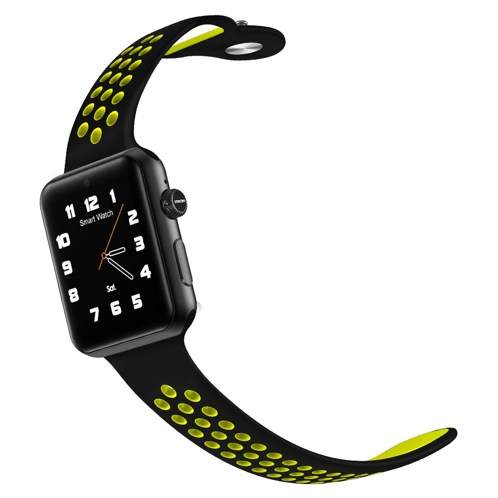 

2017 New Bluetooth Smart Watch Upgraded SM09P IWO 1:1 with Sports Band Support SIM Card Camera for IOS Iphone Android smartPhone