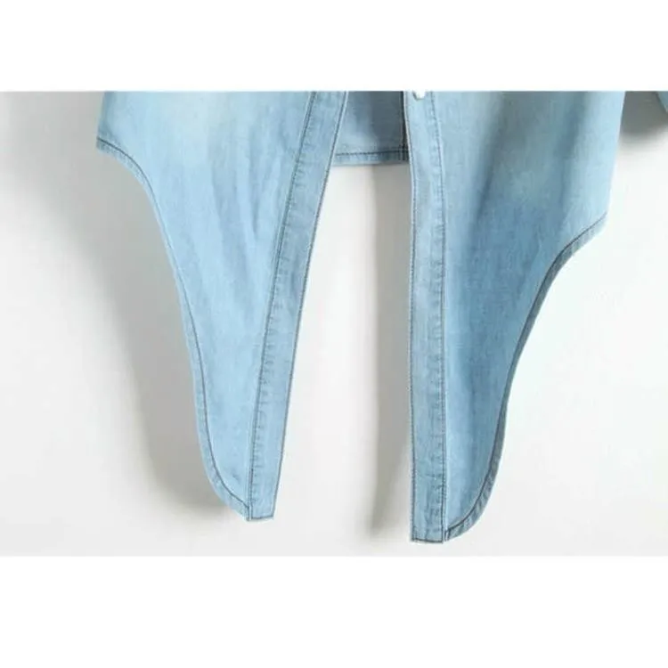 Greatest  2019 New Women Jeans Coat Feminine Jackets Women Jacket 3 / 4 Sleeve Female Autumn Coat Denim Jacke